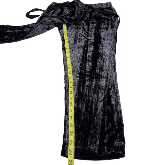 LUCKY BRAND Crushed Velvet Pants Dark Purple &Cropped Women’s Size 6 Whimsigoth - Picture 15 of 16